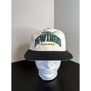 NEW VINTAGE Kalamazoo K Wings Snapback Hat Mens Minor League Hockey Signed NOS